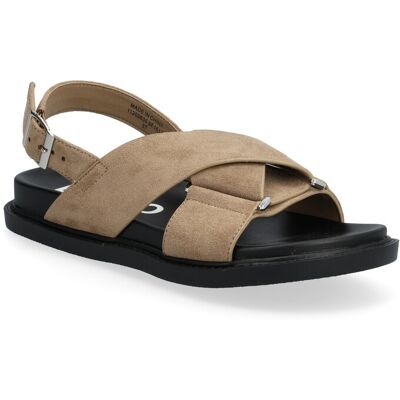 Bianco Biaoslo Cross Sandal Faux Suede 40 SAND 40 Bianco Biaoslo Cross Sandal Faux Suede 40 SAND 40