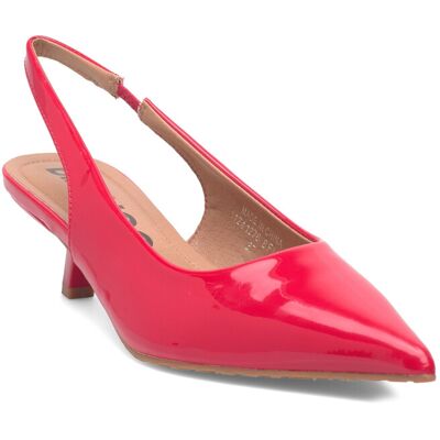 Bianco Biakristin Kitten Heel Slingback Patent 39 RED 39 Bianco Biakristin Kitten Heel Slingback Patent 39 RED 39