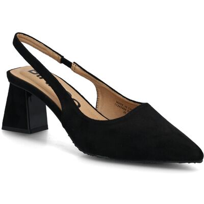 Bianco Biamaralyn Slingback Faux Suede 36 BLACK 36 Bianco Biamaralyn Slingback Faux Suede 36 BLACK 36