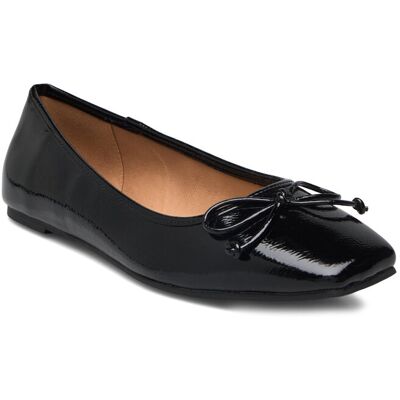 Bianco Biarose Karré Ballet Flat Faux Leather 41 BLACK PATENT 41 Bianco Biarose Karré Ballet Flat Faux Leather 41 BLACK PATENT 41