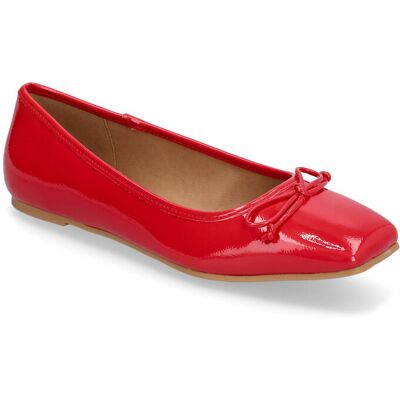 Bianco Biarose Karré Ballet Flat Faux Leather 41 RED PATENT 41 Bianco Biarose Karré Ballet Flat Faux Leather 41 RED PATENT 41