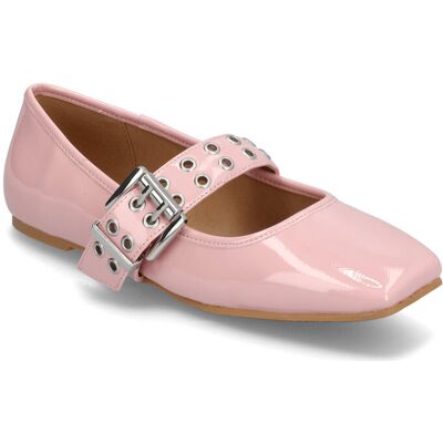 Bianco Biarose Karré Mary Jane Flat Faux Leather 39 DUSTY PINK 39 Bianco Biarose Karré Mary Jane Flat Faux Leather 39 DUSTY PINK 39