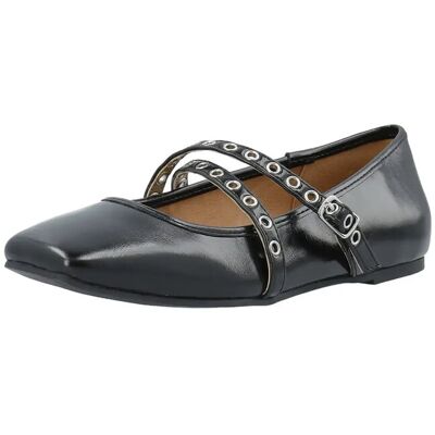 Bianco Biarose Karré Cross Mary Jane Faux Leather 40 BLACK 40 Bianco Biarose Karré Cross Mary Jane Faux Leather 40 BLACK 40