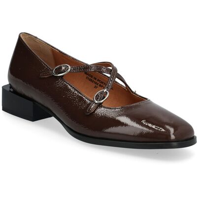 Bianco Biaesther Cross Mary Jane Leather 36 BROWN 36 Bianco Biaesther Cross Mary Jane Leather 36 BROWN 36