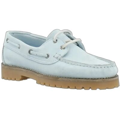 Bianco Biacapri Boat Shoe Suede 36 BABY BLUE 36 Bianco Biacapri Boat Shoe Suede 36 BABY BLUE 36