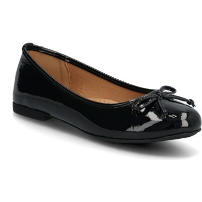 Bianco Biaceline Ballerina Faux Leather 41 BLACK PATENT 41 Bianco Biaceline Ballerina Faux Leather 41 BLACK PATENT 41