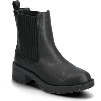 Bianco Biapearl Mid Chelsea Boot Faux Leather 40 BLACK 40 Bianco Biapearl Mid Chelsea Boot Faux Leather 40 BLACK 40