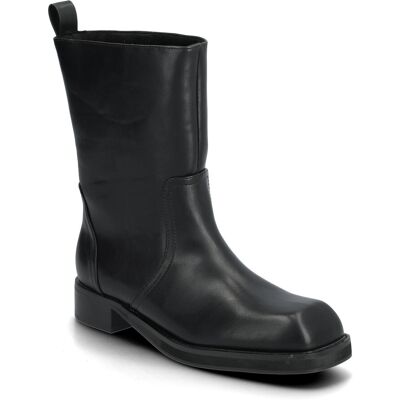 Bianco Biajesse Mid Pull On Boot Faux Leather 41 BLACK 41 Bianco Biajesse Mid Pull On Boot Faux Leather 41 BLACK 41