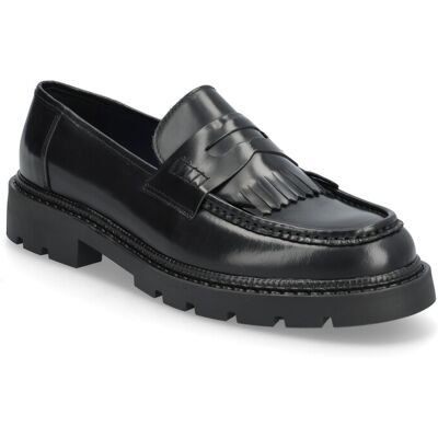 Bianco Biajeff Fringe Loafer Polido 40 BLACK 40 Bianco Biajeff Fringe Loafer Polido 40 BLACK 40