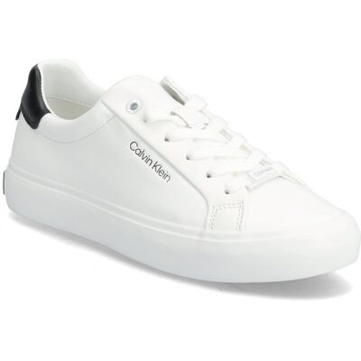 Calvin Vulc Lace Up 37 WHITE BLACK 37 Calvin Vulc Lace Up 37 WHITE BLACK 37