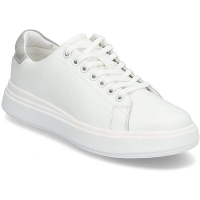 Calvin Cupsole Lace Up - Suede Bt 40 BRIGHT WHITE/PEARL GREY 40 Calvin Cupsole Lace Up - Suede Bt 40 BRIGHT WHITE/PEARL GREY 40