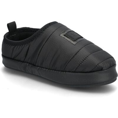 Calvin Home Slipper Nyl Patch 36 BLACK 36 Calvin Home Slipper Nyl Patch 36 BLACK 36