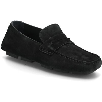 Calvin Square Driver Suede 37 BLACK 37 Calvin Square Driver Suede 37 BLACK 37