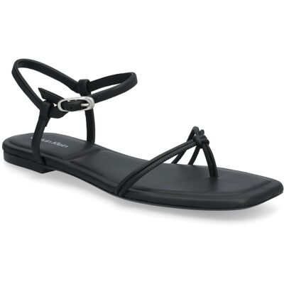 Calvin Square Flat Sandal Strap Lth 41 TRIPLE BLACK 41 Calvin Square Flat Sandal Strap Lth 41 TRIPLE BLACK 41