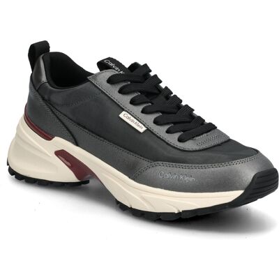 Calvin Hike Runner Organza Met Lth 41 GUN METAL BORDEAUX 41 Calvin Hike Runner Organza Met Lth 41 GUN METAL BORDEAUX 41