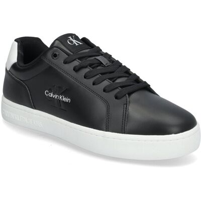 Calvin Classic Cupsole Mono Lth 46 BLACK BRIGHT WHITE 46 Calvin Classic Cupsole Mono Lth 46 BLACK BRIGHT WHITE 46