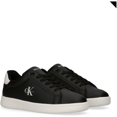 Calvin Low Cut Lace-Up Sneaker 32 BLACK/WHITE 32 Calvin Low Cut Lace-Up Sneaker 32 BLACK/WHITE 32