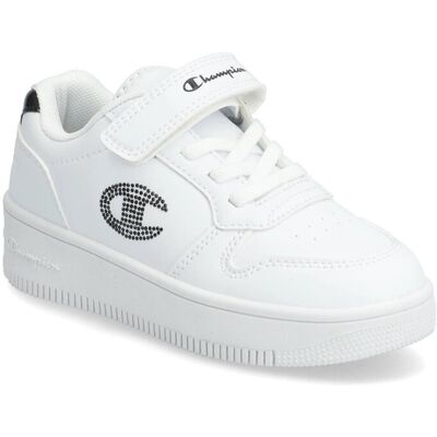Champion Rd18 Platform Glitter G Ps Low Cut Shoe 34 WW003-WHT/NBK 34 Champion Rd18 Platform Glitter G Ps Low Cut Shoe 34 WW003-WHT/NBK 34