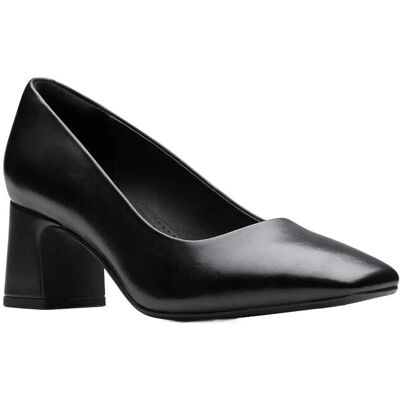 Clarks Fernie Court D 39 BLACK LEATHER 39 Clarks Fernie Court D 39 BLACK LEATHER 39