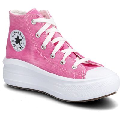 Converse Chuck Taylor All Star Move 27 WHITE/CHAOS FUCHSIA 27 Converse Chuck Taylor All Star Move 27 WHITE/CHAOS FUCHSIA 27