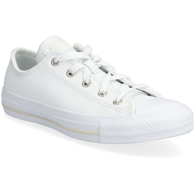 Converse Ctas Ox White/White/Lt Orewood Brn 38 WHITE 38 Converse Ctas Ox White/White/Lt Orewood Brn 38 WHITE 38