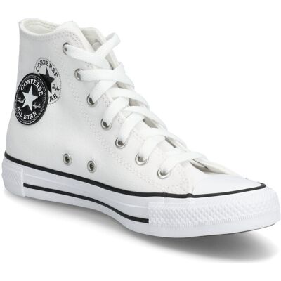 Converse Ctas Hi White/Black/White 36 WHITE 36 Converse Ctas Hi White/Black/White 36 WHITE 36