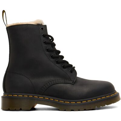 Dr. Martens 1460 Serena Black Burnished Wyoming 38 BLACK 38 Dr. Martens 1460 Serena Black Burnished Wyoming 38 BLACK 38