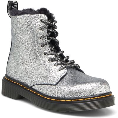 Dr. Martens 1460 Serena J Silver Distressed Foil 28 SILVER 28 Dr. Martens 1460 Serena J Silver Distressed Foil 28 SILVER 28