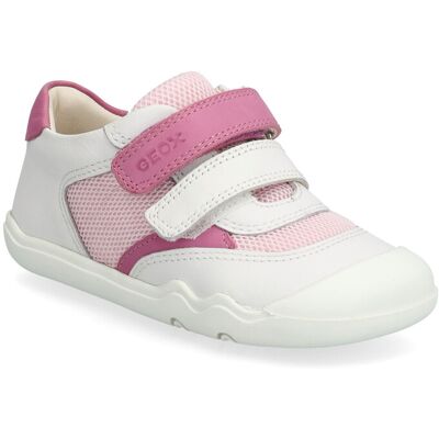 GEOX B Steppieup Girl A 25 WHITE/PINK 25 GEOX B Steppieup Girl A 25 WHITE/PINK 25