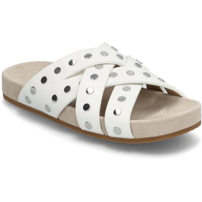 Michael Kors Irene Flat Sandal 38.5 OPTIC WHITE 38.5 Michael Kors Irene Flat Sandal 38.5 OPTIC WHITE 38.5