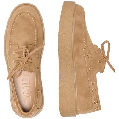 ONLY Onllennon-1 Suede Pu Boat Shoe 38 CAMEL 38 ONLY Onllennon-1 Suede Pu Boat Shoe 38 CAMEL 38