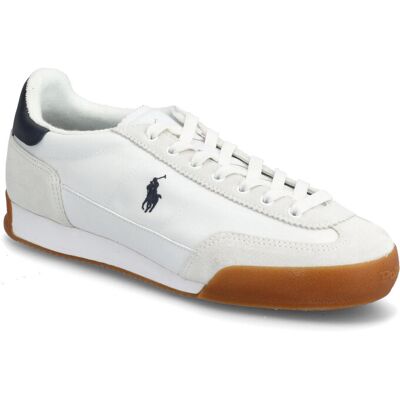 Polo Ralph Lauren Hester Suede & Canvas Sneaker 43 WHITE/HUNTER NAVY 43 Polo Ralph Lauren Hester Suede & Canvas Sneaker 43 WHITE/HUNTER NAVY 43