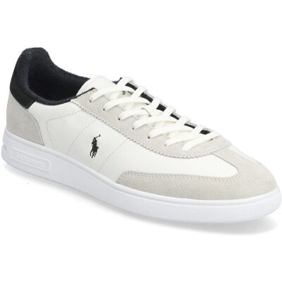 Polo Ralph Lauren Bedford Leather-Suede Sneaker 45 DECKWASH WHITE/BL 45 Polo Ralph Lauren Bedford Leather-Suede Sneaker 45 DECKWASH WHITE/BL 45