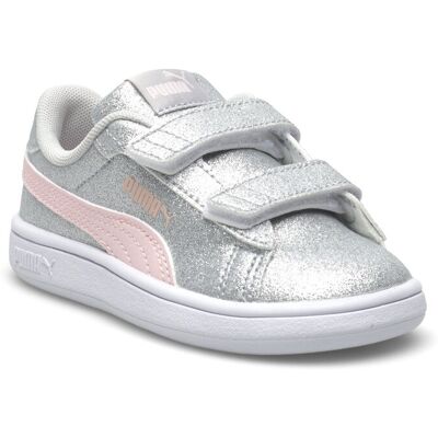 Puma Smash 3.0 Glitz Glam V Inf 25 GLACIAL GRAY-FROSTY PINK 25 Puma Smash 3.0 Glitz Glam V Inf 25 GLACIAL GRAY-FROSTY PINK 25