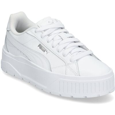 Karmen Ii Jr 38 PUMA WHITE-PUMA WHITE-PUMA SILVER 38 Karmen Ii Jr 38 PUMA WHITE-PUMA WHITE-PUMA SILVER 38