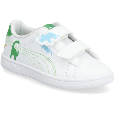 Puma Smash 3.0 Dino V Ps 35 PUMA WHITE-GREEN FRUIT-VIBRANT BLUE 35 Puma Smash 3.0 Dino V Ps 35 PUMA WHITE-GREEN FRUIT-VIBRANT BLUE 35