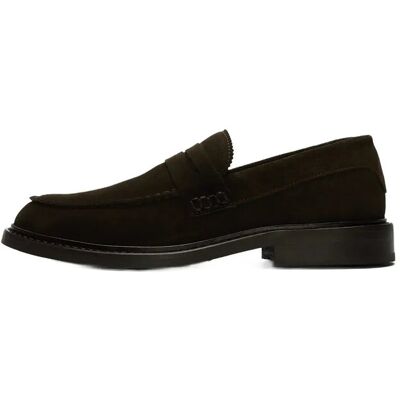 Selected Slhcarter Suede Low Penny Loafer 41 CHOCOLATE TORTE 41 Selected Slhcarter Suede Low Penny Loafer 41 CHOCOLATE TORTE 41