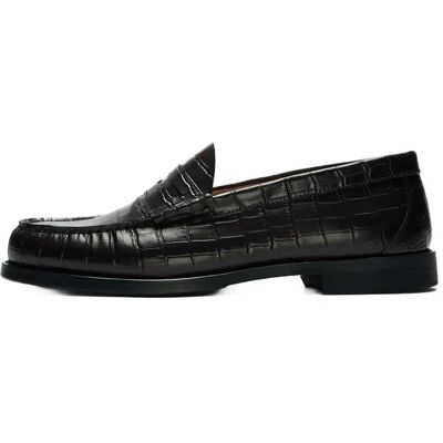 Selected Slhbilly Leather Penny Loafer 41 CHOCOLATE TORTE 41 Selected Slhbilly Leather Penny Loafer 41 CHOCOLATE TORTE 41