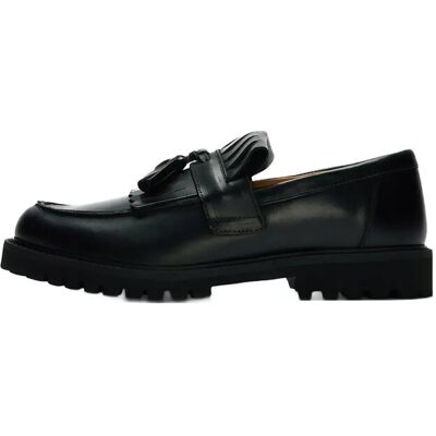 Selected Slhhugo Leather Kiltie Tassel Loafer 43 BLACK 43 Selected Slhhugo Leather Kiltie Tassel Loafer 43 BLACK 43