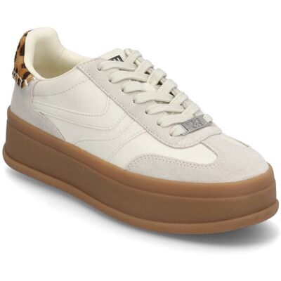 Steve Madden Off-Track Sneakers 40 WHITE/LEO 40 Steve Madden Off-Track Sneakers 40 WHITE/LEO 40