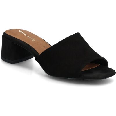 Tamaris Women Slides 38 BLACK SUEDE 38 Tamaris Women Slides 38 BLACK SUEDE 38