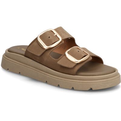 Tamaris Women Slides 39 TAUPE NUBUC 39 Tamaris Women Slides 39 TAUPE NUBUC 39
