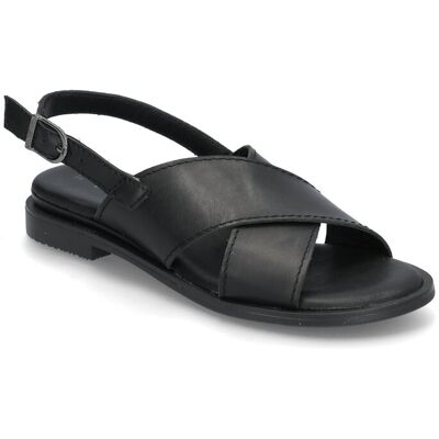 Tamaris Women Sandals 39 BLACK LEATHER 39 Tamaris Women Sandals 39 BLACK LEATHER 39