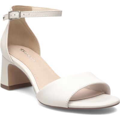 Tamaris Women Sandals 36 WHITE LEATHER 36 Tamaris Women Sandals 36 WHITE LEATHER 36