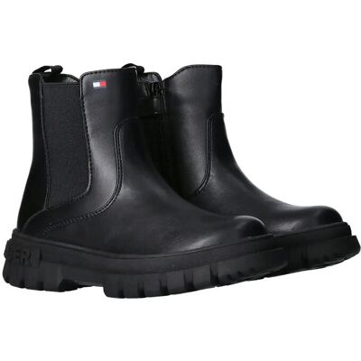 Tommy Hilfiger Chelsea Boots Faux Leather 35/22.5CM BLACK 35/22.5CM Tommy Hilfiger Chelsea Boots Faux Leather 35/22.5CM BLACK 35/22.5CM