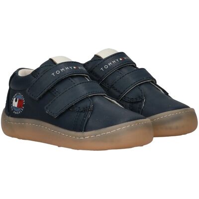 Tommy Hilfiger Mid Cut Velcro Sneaker Nude 25 BLUE 25 Tommy Hilfiger Mid Cut Velcro Sneaker Nude 25 BLUE 25