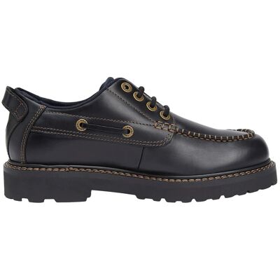 Tommy Hilfiger Archive 01 Boat Shoe Leather 41 BLACK 41 Tommy Hilfiger Archive 01 Boat Shoe Leather 41 BLACK 41
