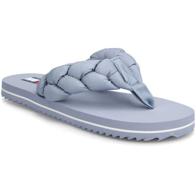 Tommy Hilfiger Braided Thong Beach Sandal 42 SOARING SKIES 42 Tommy Hilfiger Braided Thong Beach Sandal 42 SOARING SKIES 42