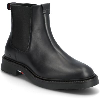 Tommy Hilfiger Hilfiger Comfort Lwt Lth Chelsea 43 BLACK 43 Tommy Hilfiger Hilfiger Comfort Lwt Lth Chelsea 43 BLACK 43