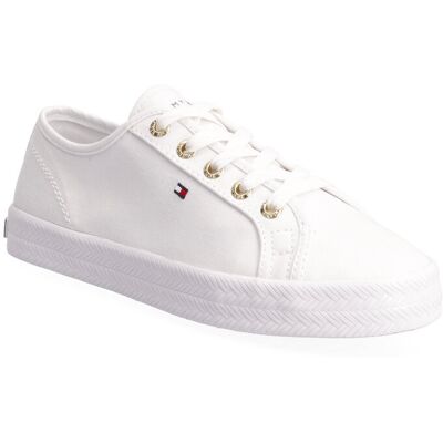Tommy Hilfiger Essential Nautical Sneaker 39 WHITE 39 Tommy Hilfiger Essential Nautical Sneaker 39 WHITE 39
